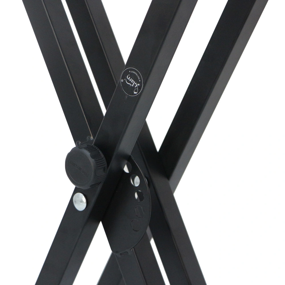 Dual-tube X-Shape Keyboard Stand Black view 3