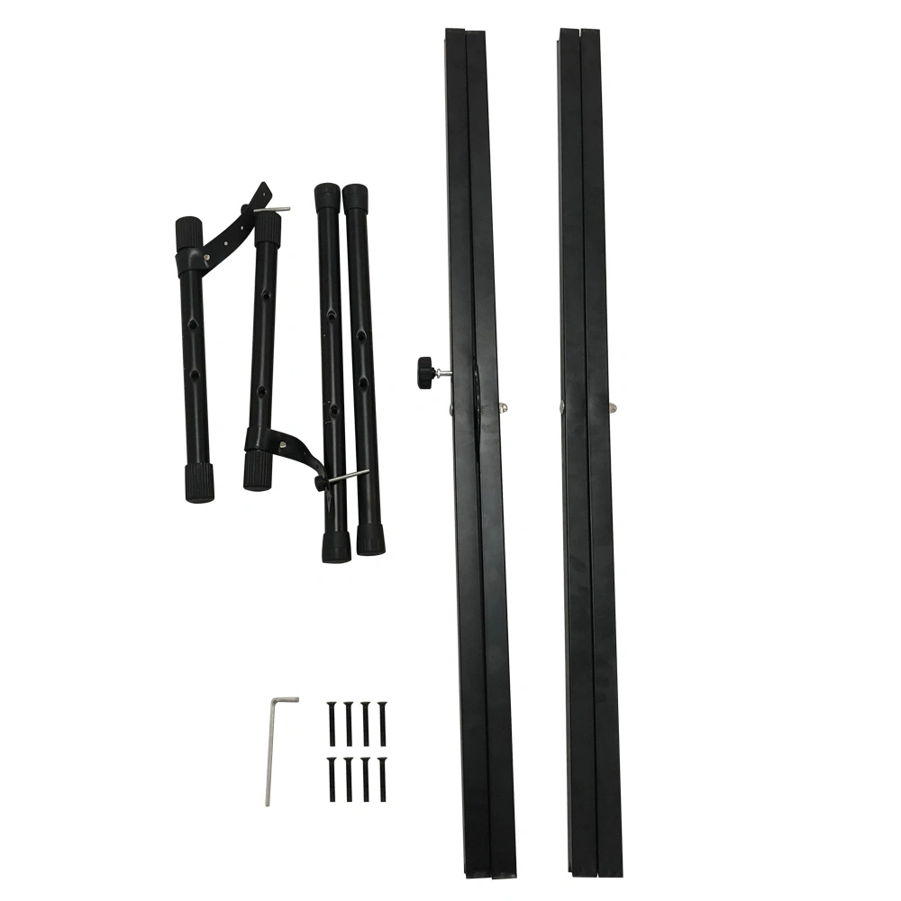 Dual-tube X-Shape Keyboard Stand Black view 5