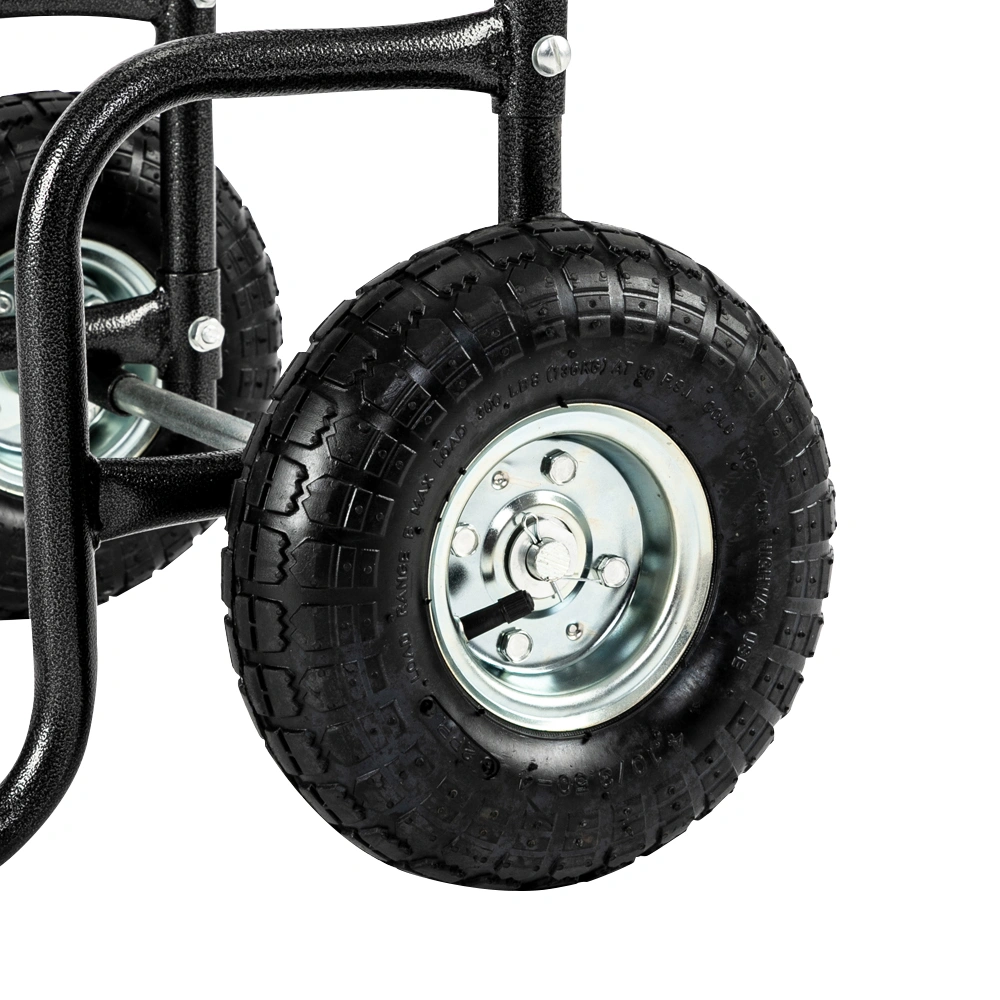 Firewood Cart 220LBS with Large Wheels, Fireplace Log Rolling Caddy Hauler, Wood Mover Outdoor Indoor Storage Holder Rack, Heavy Duty view 9