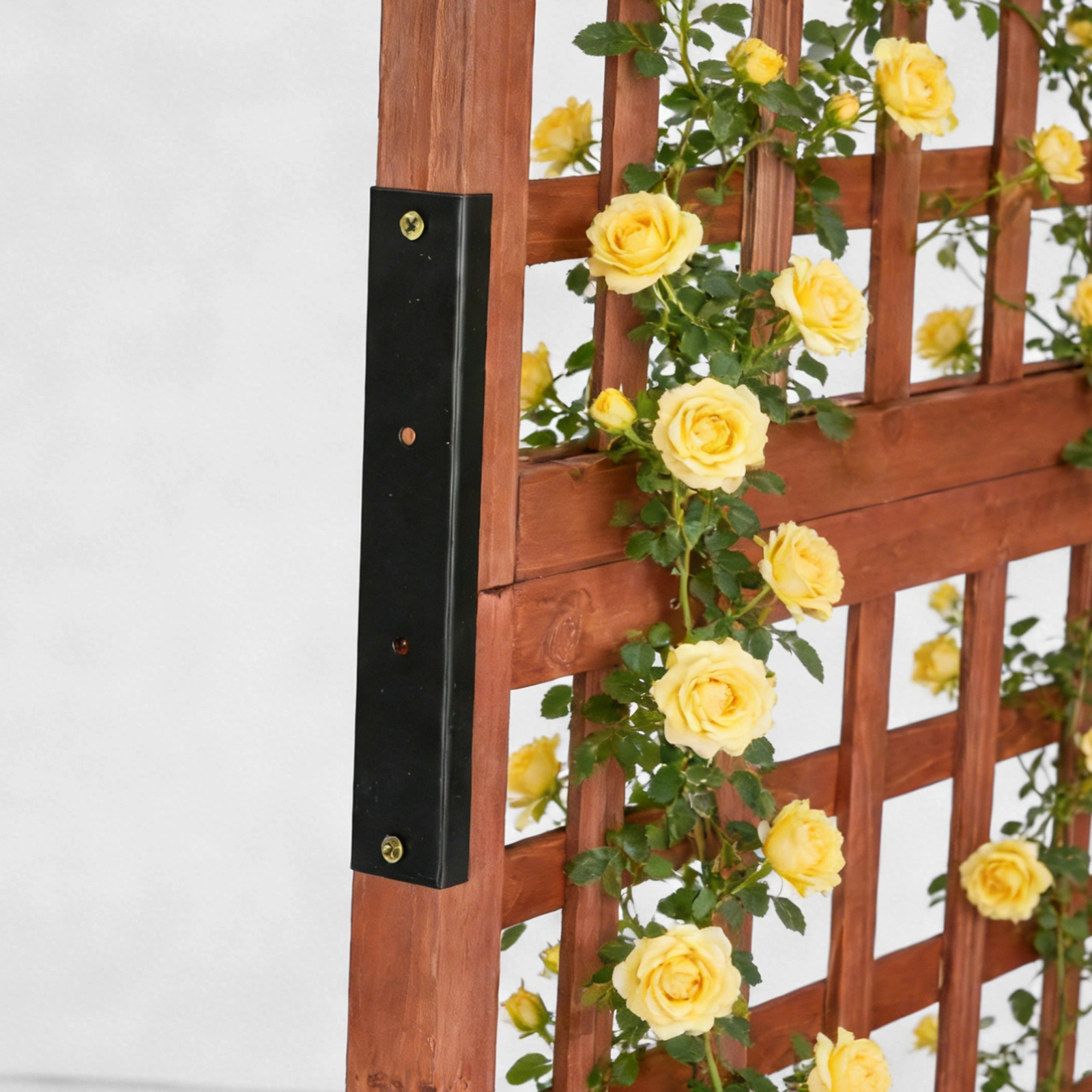 Wooden Planter with Trellis, 50" Tall Elevated Garden Bed Outdoor with Wheels, Freestanding Planter Box with Drainage Holes for Flower, Vegetable, Fruit, Herb in Garden, Patio, Balcony view 12