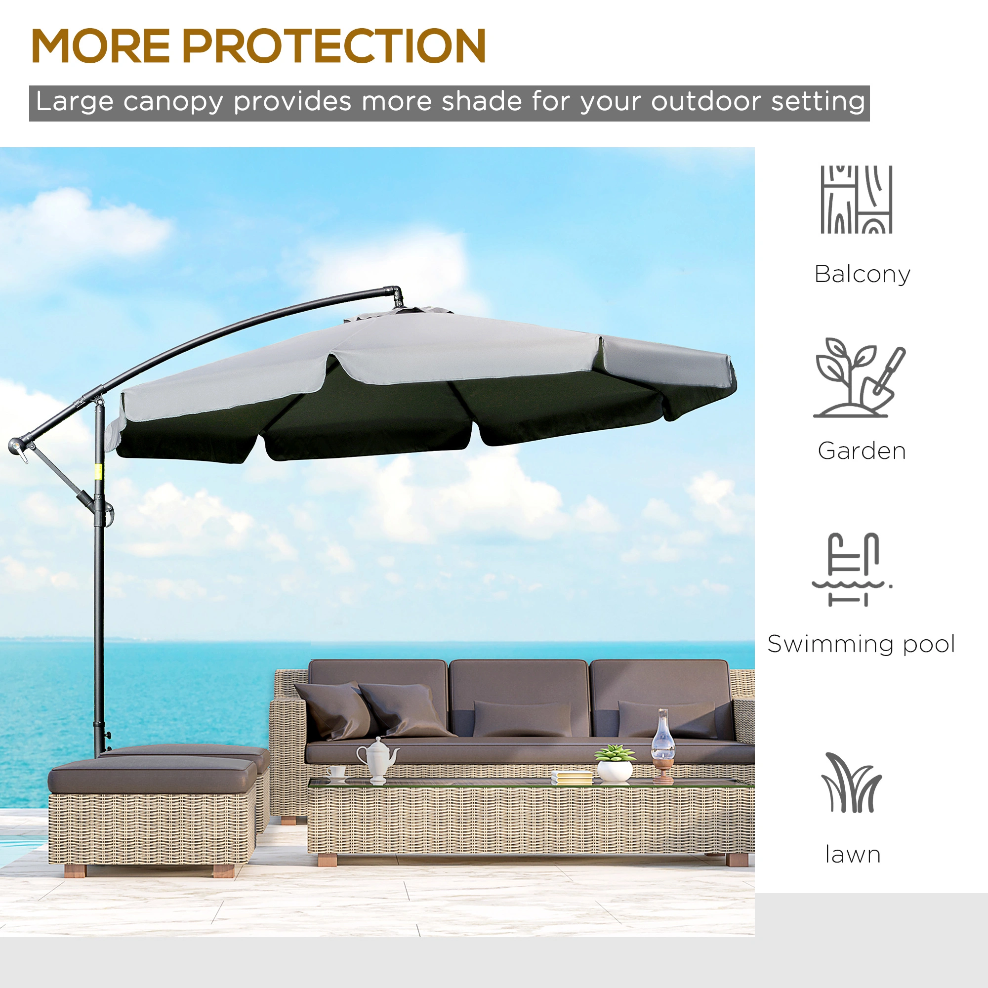 Space-Saving Wall Mounted Umbrella Holder - Heavy Duty Hook Rack for Rain & Golf Umbrellas