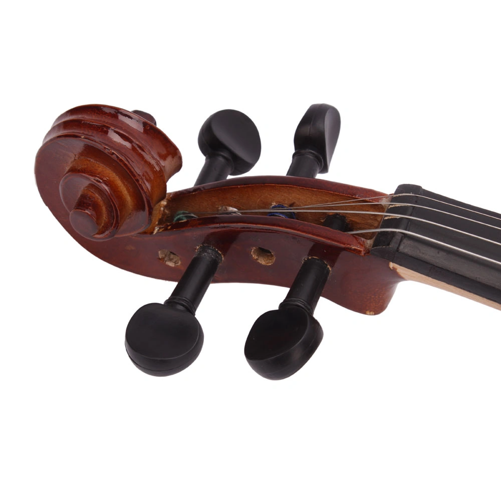 New 4/4 Acoustic Violin Case Bow Rosin Natural view 13