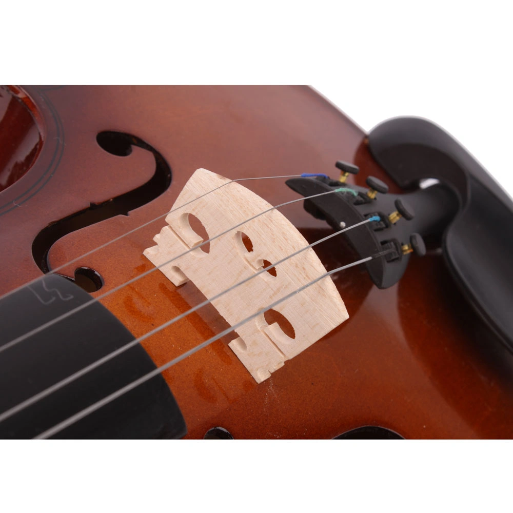New 4/4 Acoustic Violin Case Bow Rosin Natural view 14