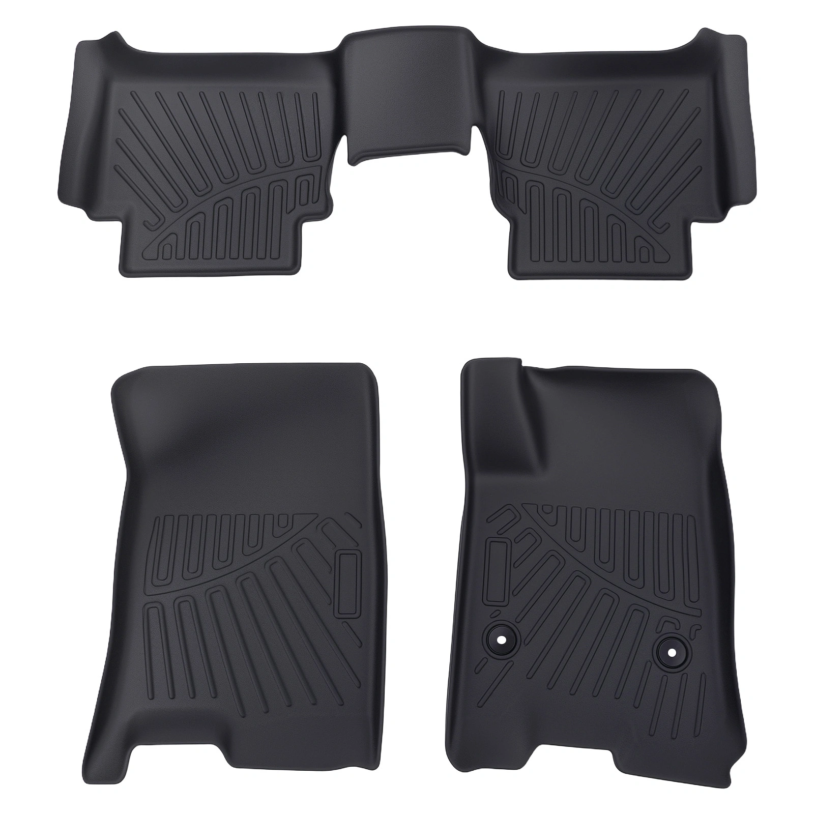 3x Front & Rear Interior Floor Mats Carpet Kit fit for Chevy Colorado 2023-2025 view 2