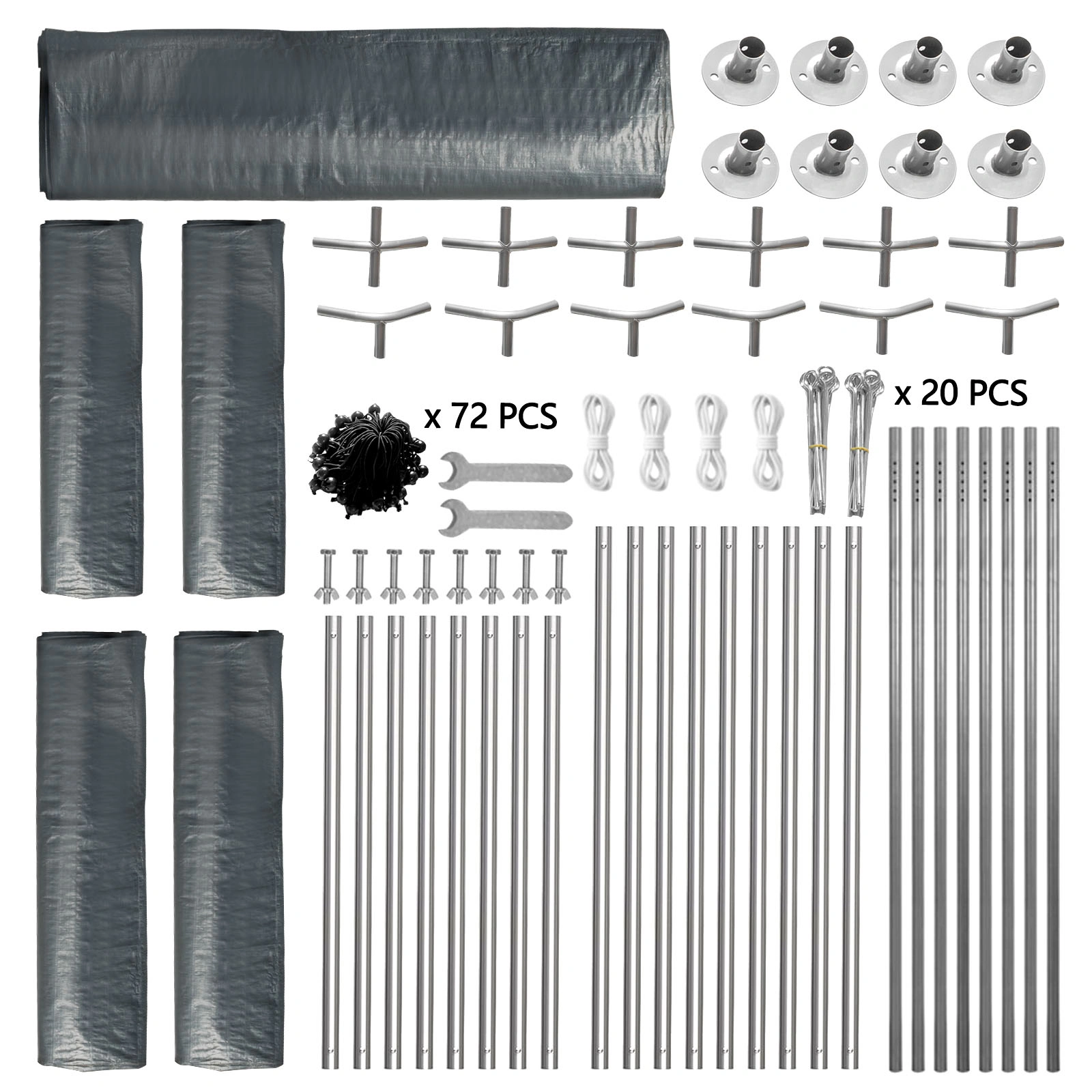 10X20FT Carport Car Port Canopy Grey view 10