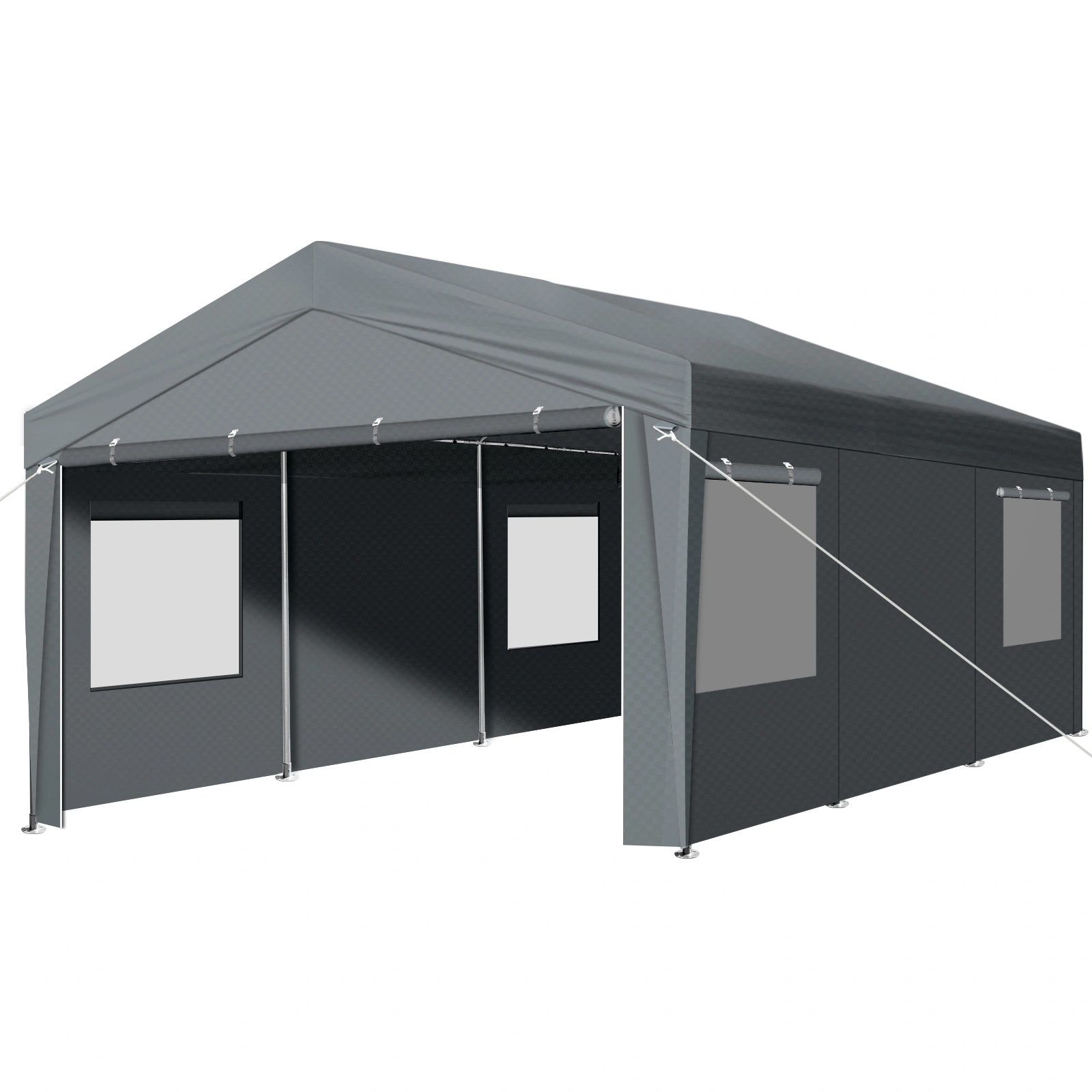 10X20FT Carport Car Port Canopy Grey view 19
