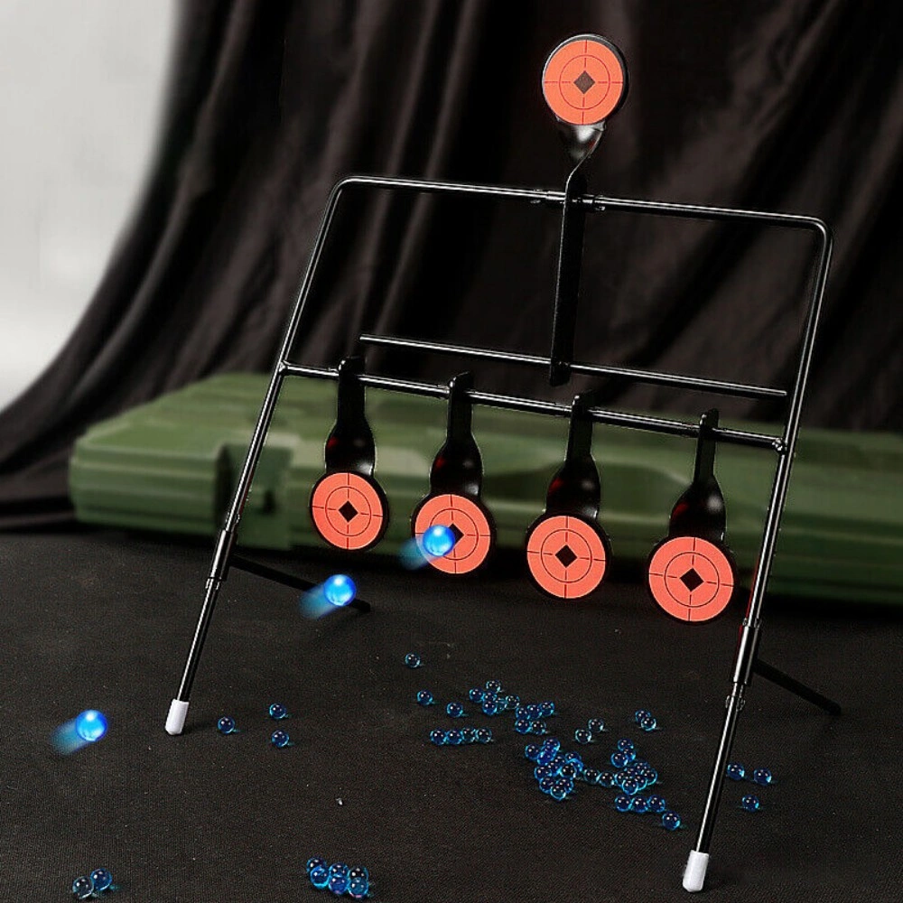 5x Self Resetting Spinning Metal Shooting Targets for Air Gun Rifle Swing Target Set view 2