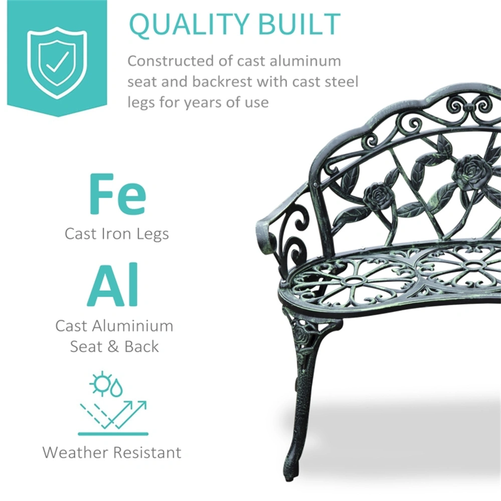 Premium Outdoor Garden Bench & Chair Set - Weather-Resistant Patio Furniture for Lawn, Deck, Yard - Comfortable Seating for Relaxation view 3