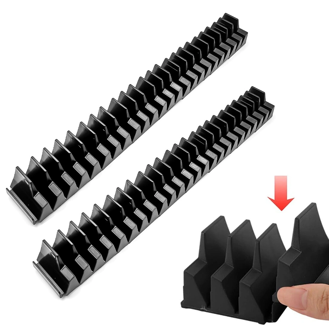46 PCS Magnetic Wrench Organizer - Portable Tool Storage Shelf with Widgets, Practical Wall Mount Holder