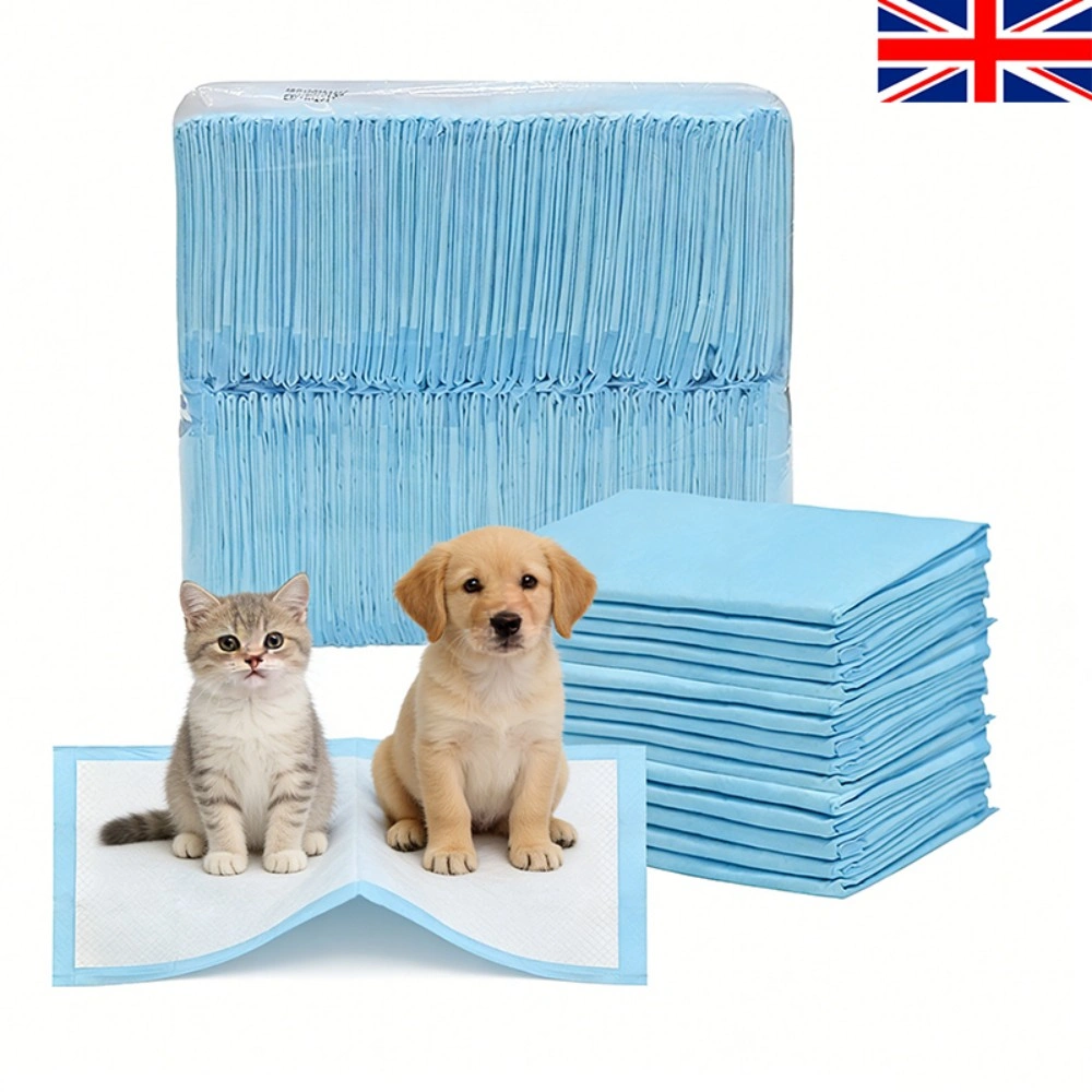 100 Pack Puppy Pads 33x45cm Super Absorbent Leakproof Pet Training Pads Pee Pad for Dogs Cats Newborn Baby Floor Protection Toilet Mat