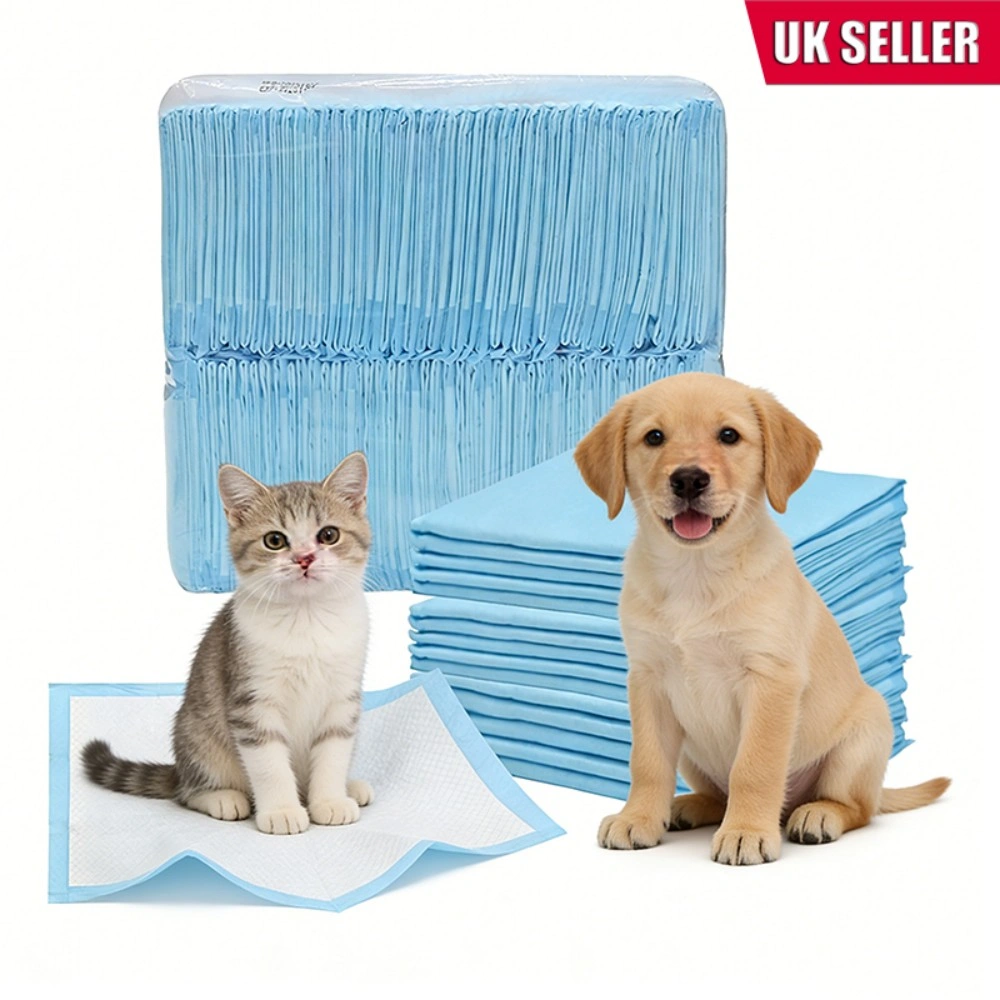 100 Pack Puppy Pads 33x45cm Super Absorbent Leakproof Pet Training Pads Pee Pad for Dogs Cats Newborn Baby Floor Protection Toilet Mat view 3