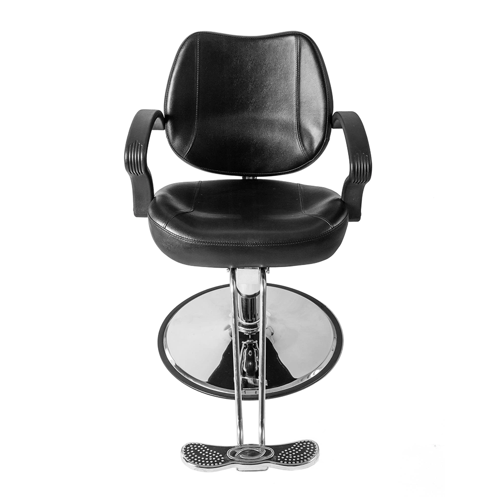 8801 Hydraulic Barber Chair for Women Black Professional Salon Styling Chair with Footrest