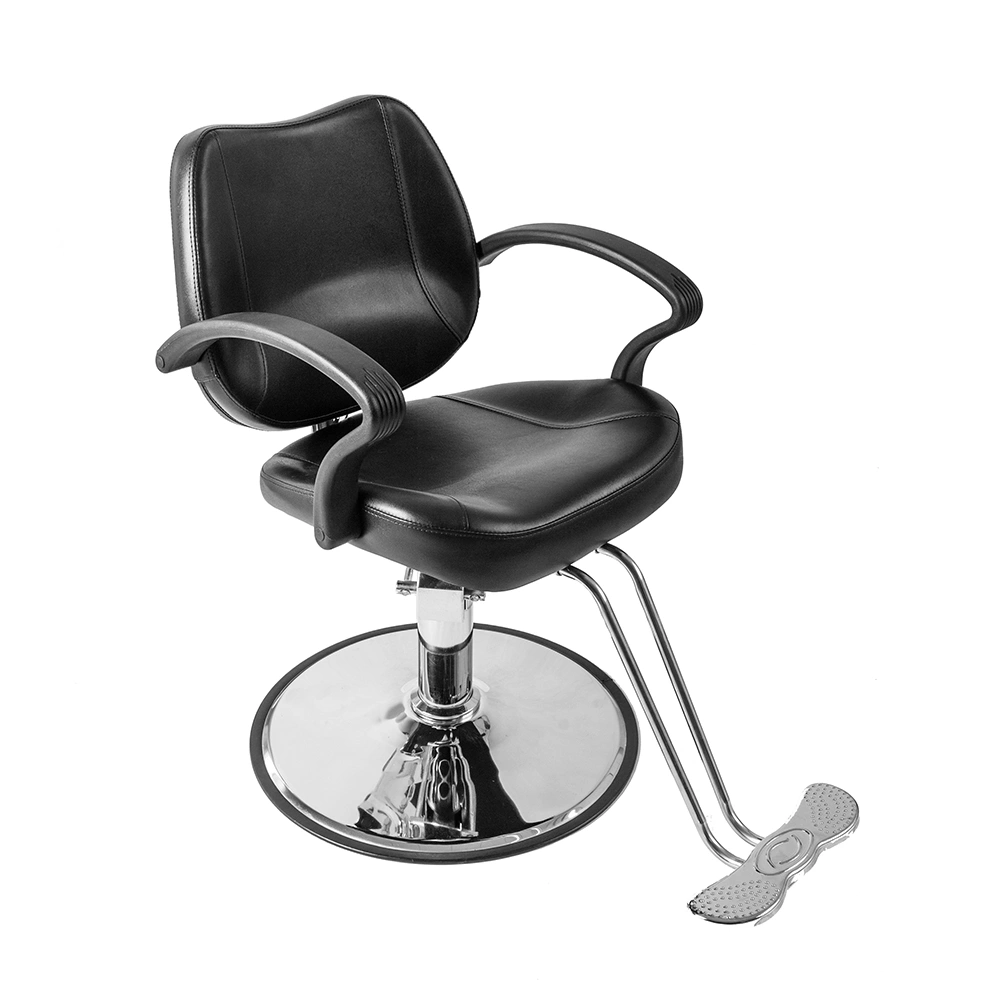8801 Hydraulic Barber Chair for Women Black Professional Salon Styling Chair with Footrest view 3