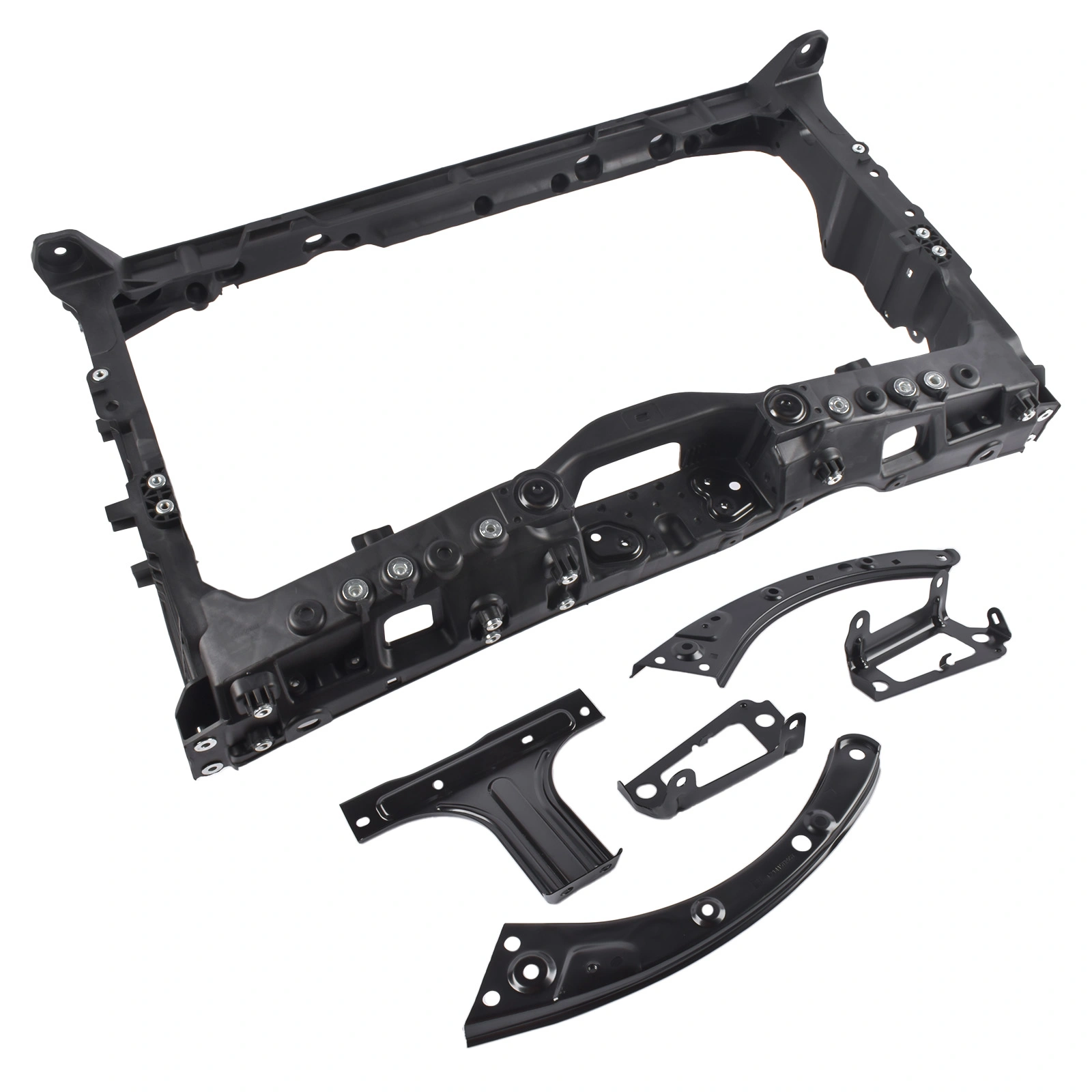 6 PCS Set Radiator Core Support with Bracket Replacement for Honda Civic 2022-2025 71411-T22-A01 71413-T20-A00 view 2