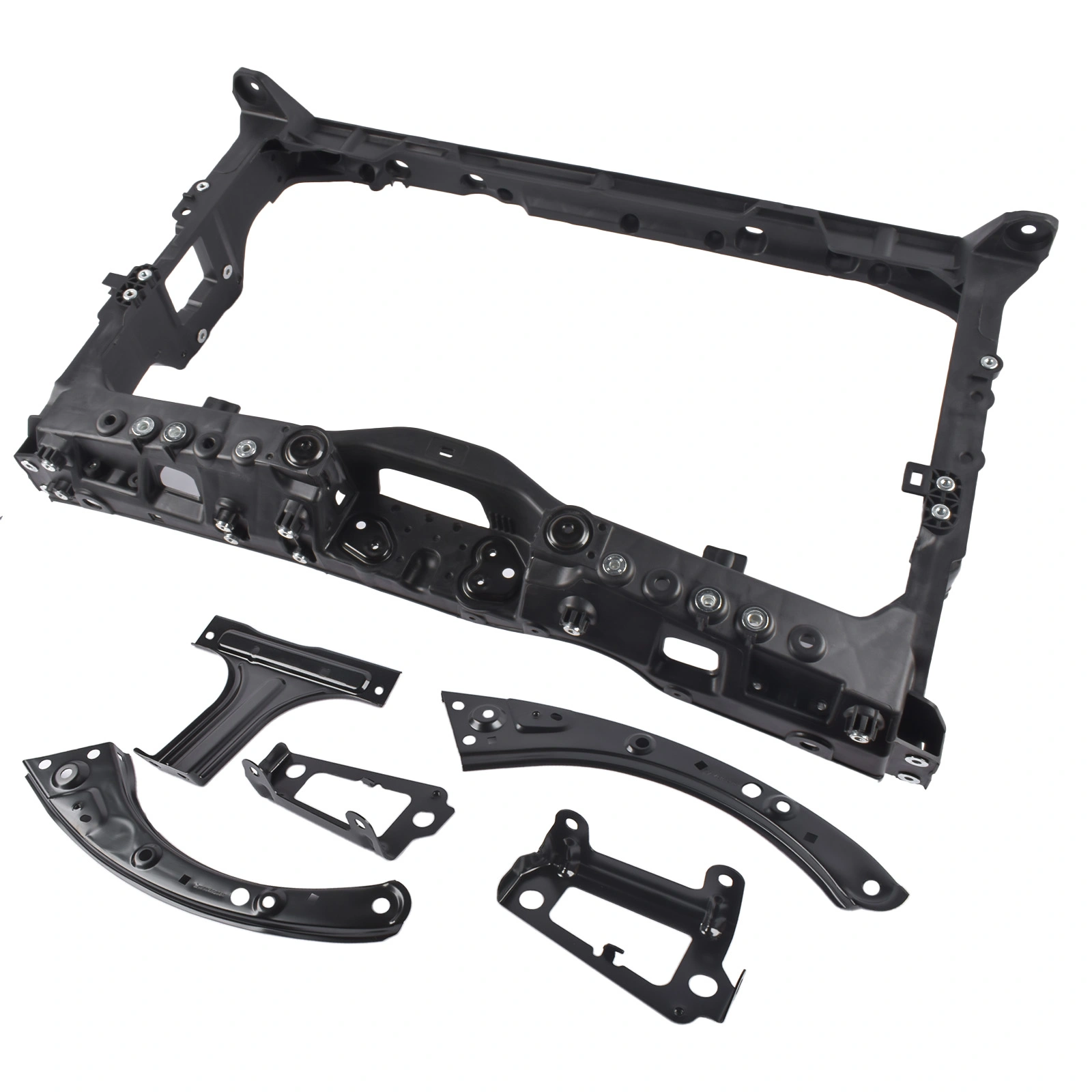 6 PCS Set Radiator Core Support with Bracket Replacement for Honda Civic 2022-2025 71411-T22-A01 71413-T20-A00 view 3