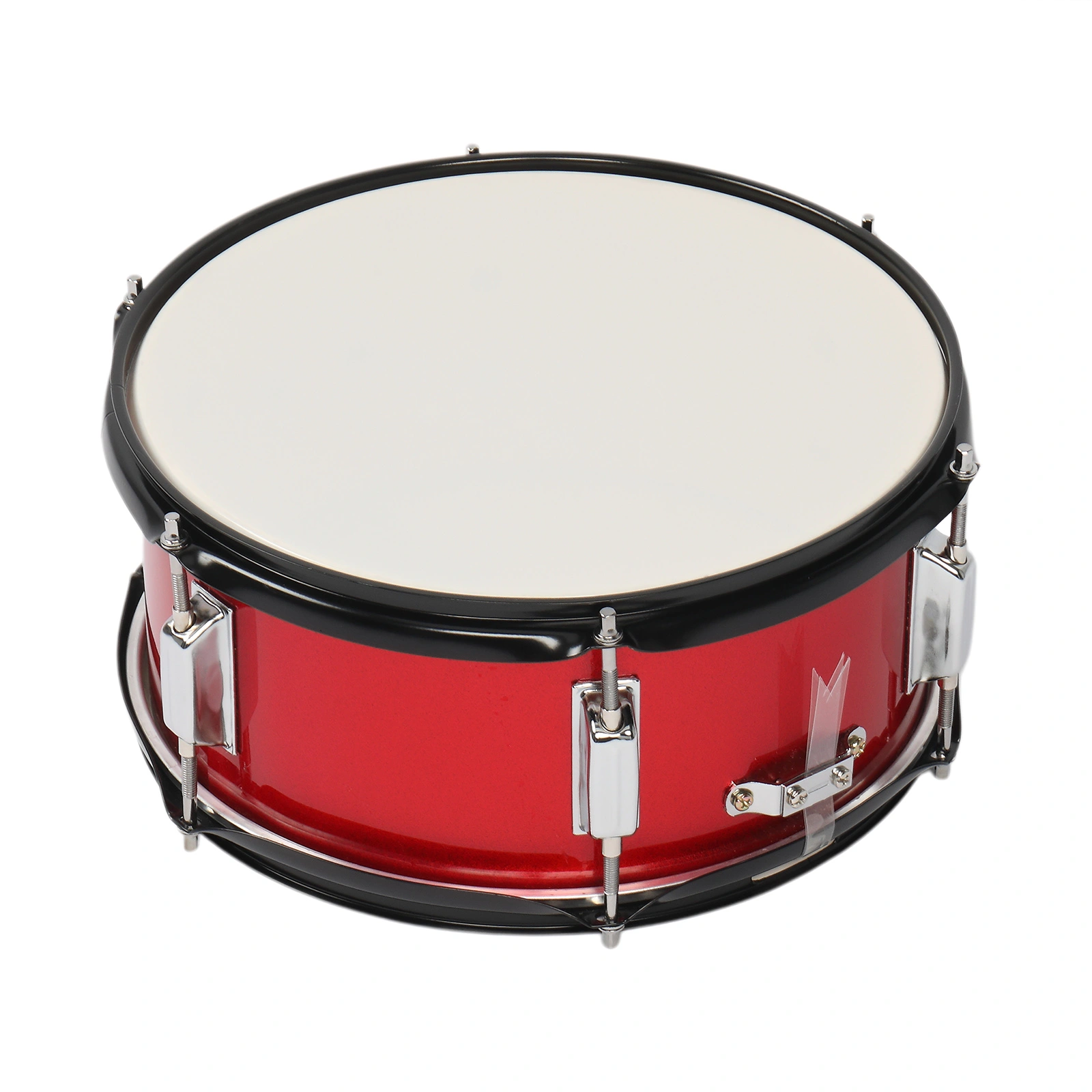 Professional Marching Snare Drum 12x5.5 Inch, Red with Drum Stick, Strap & Wrench Kit