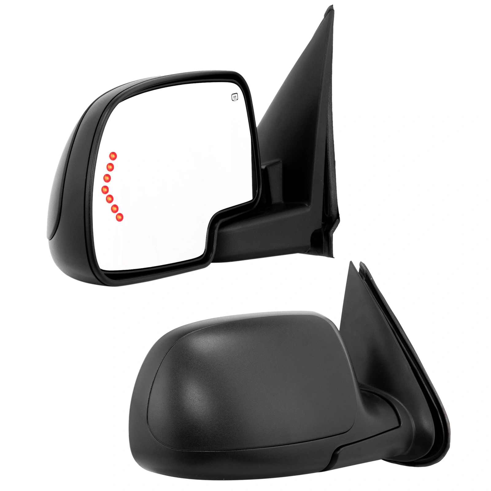 Power Heated Turn Signal LH RH pair Door Side View Mirrors For 2003-07 GMC Chevy view 5