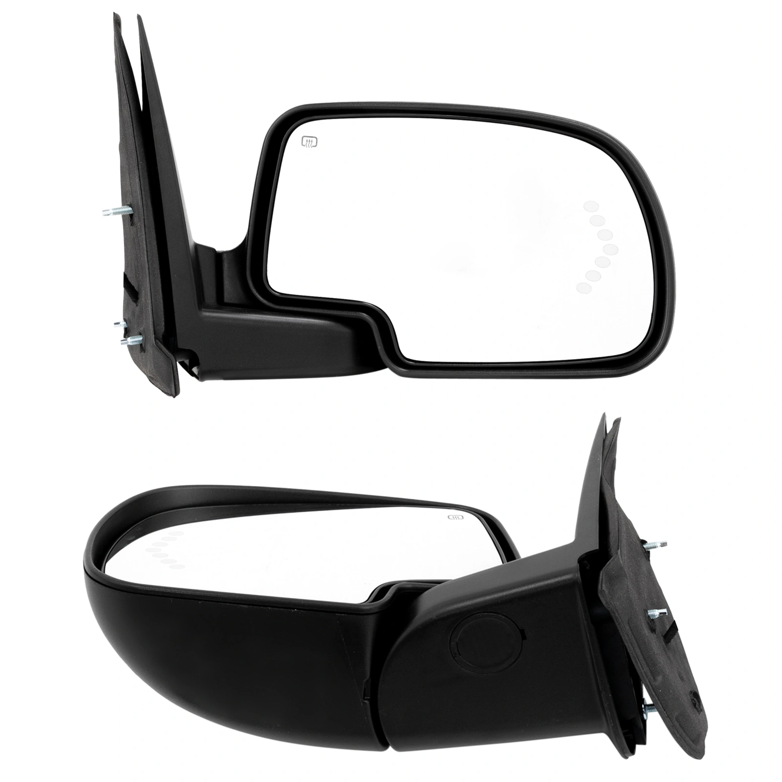 Power Heated Turn Signal LH RH pair Door Side View Mirrors For 2003-07 GMC Chevy view 7