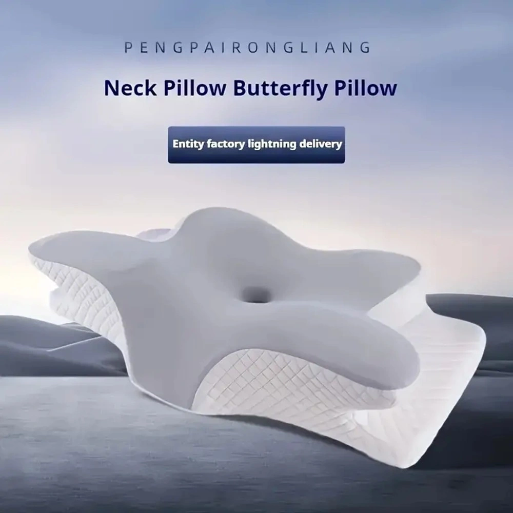 Memory Foam Neck Pillow Anti Snoring Cervical Support Travel Pillow Orthopedic view 2