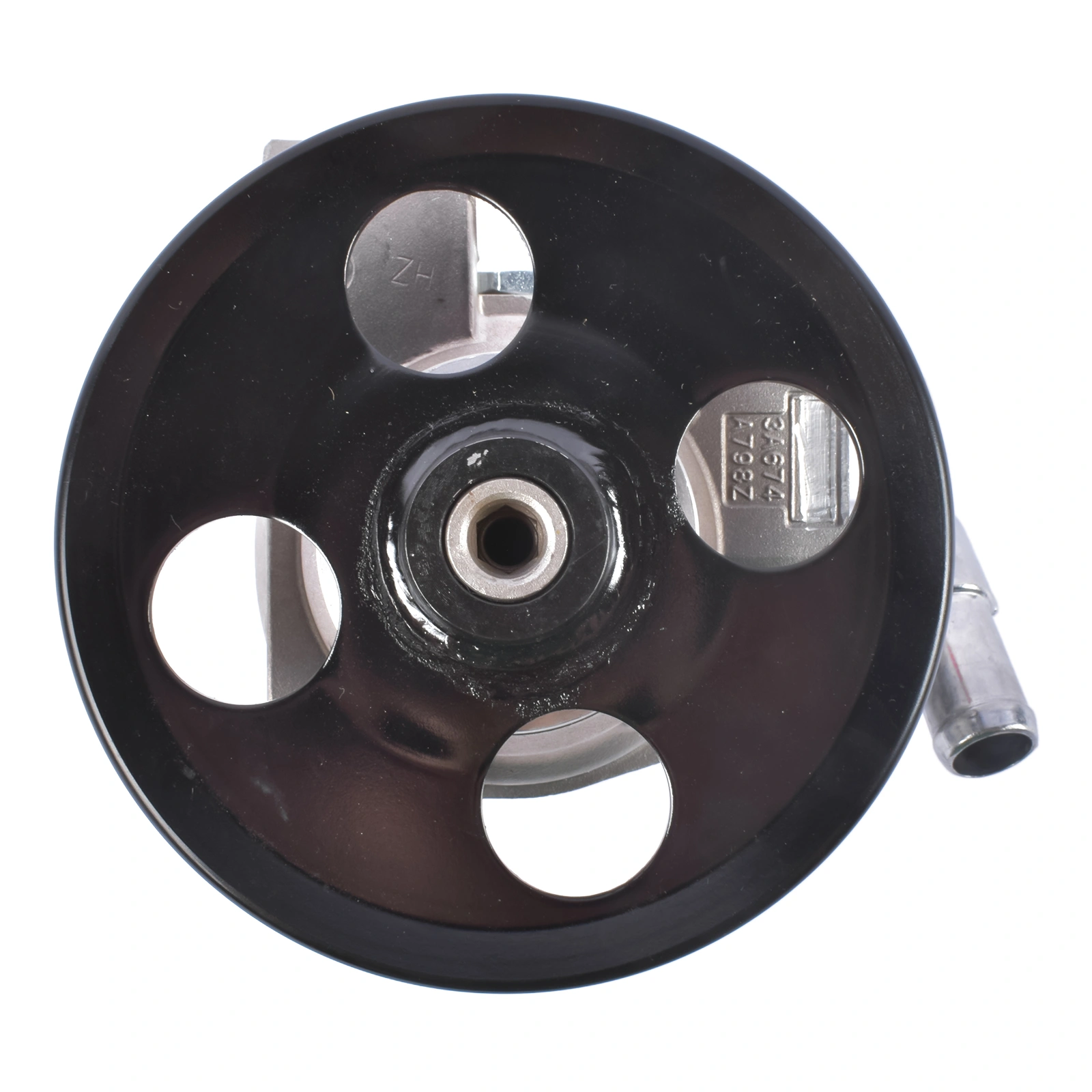 Aluminum Power Steering Pump with Pulley for Ford Transit-150 250 350 350 HD 2015-2024 3.5L 3.7L CK4Z3A674A CK4Z3A674B view 8