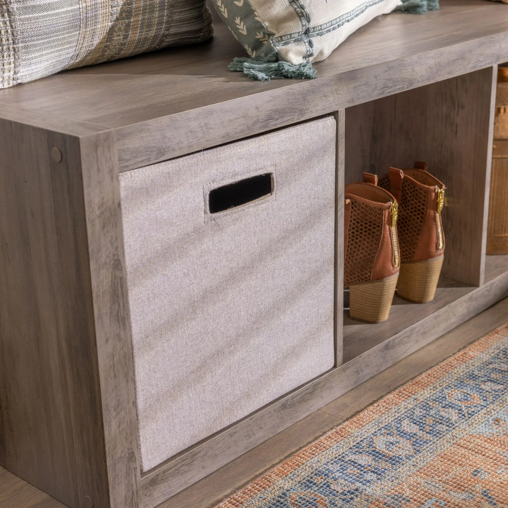 3 Cube Storage Organizer, Rustic Gray (Shipment from Walmart) view 6