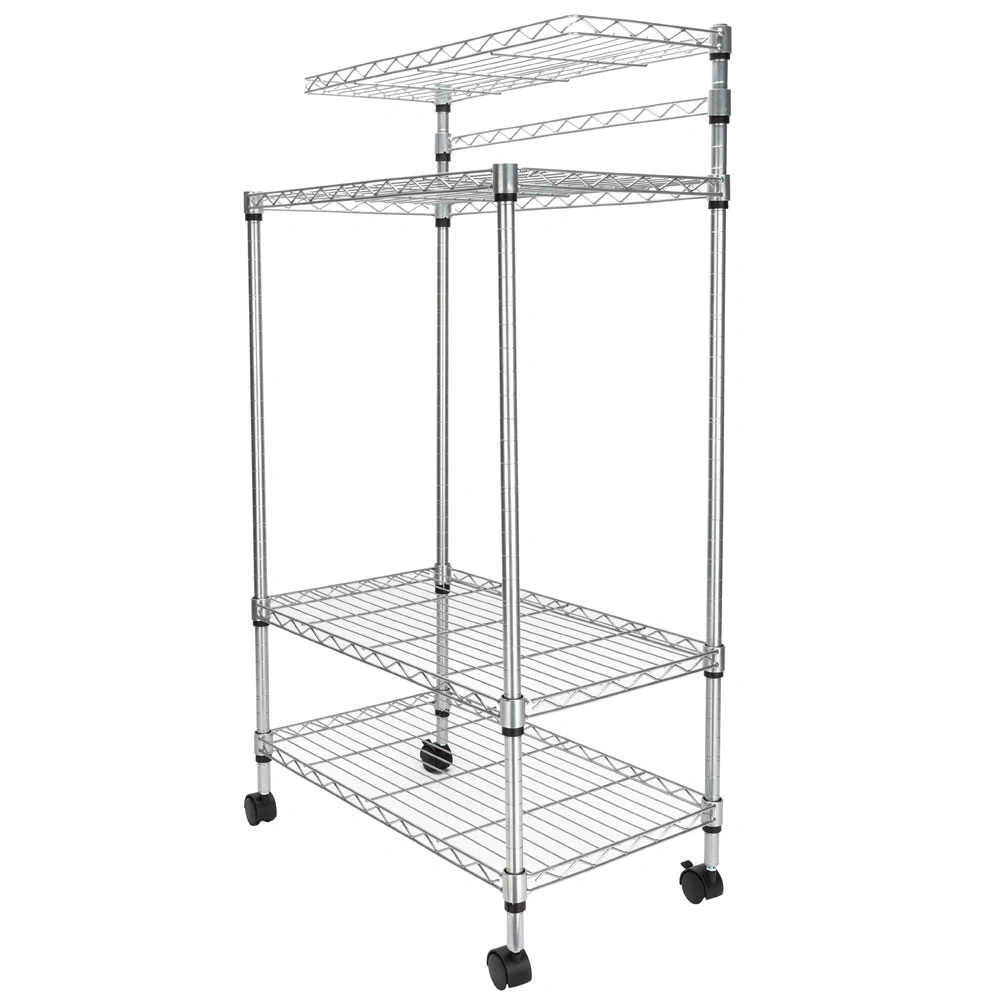 4 Layer Adjustable Kitchen Bakers Rack Shelf Microwave Oven Stand Storage Cart view 11