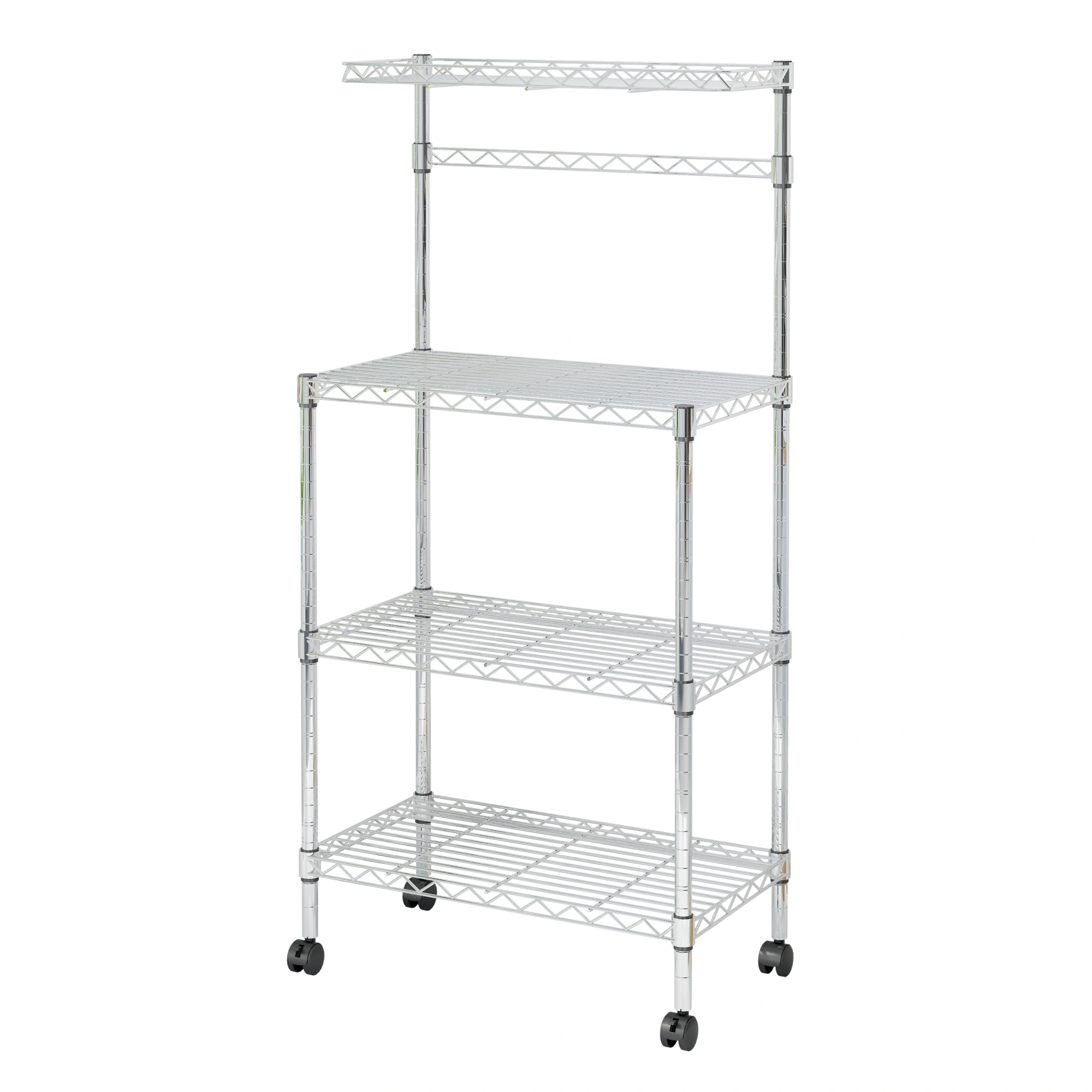 4 Layer Adjustable Kitchen Bakers Rack Shelf Microwave Oven Stand Storage Cart view 13