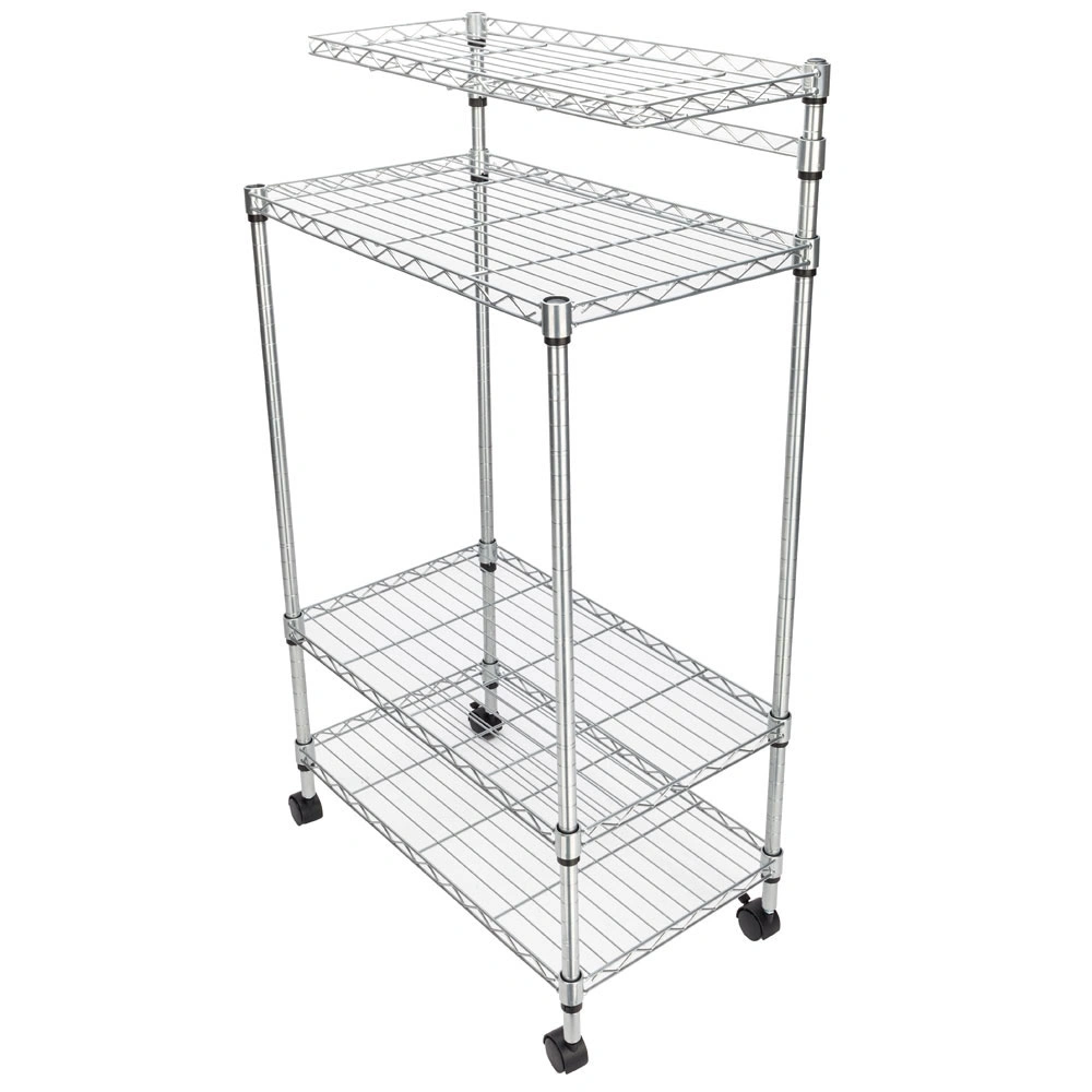 4 Layer Adjustable Kitchen Bakers Rack Shelf Microwave Oven Stand Storage Cart view 9