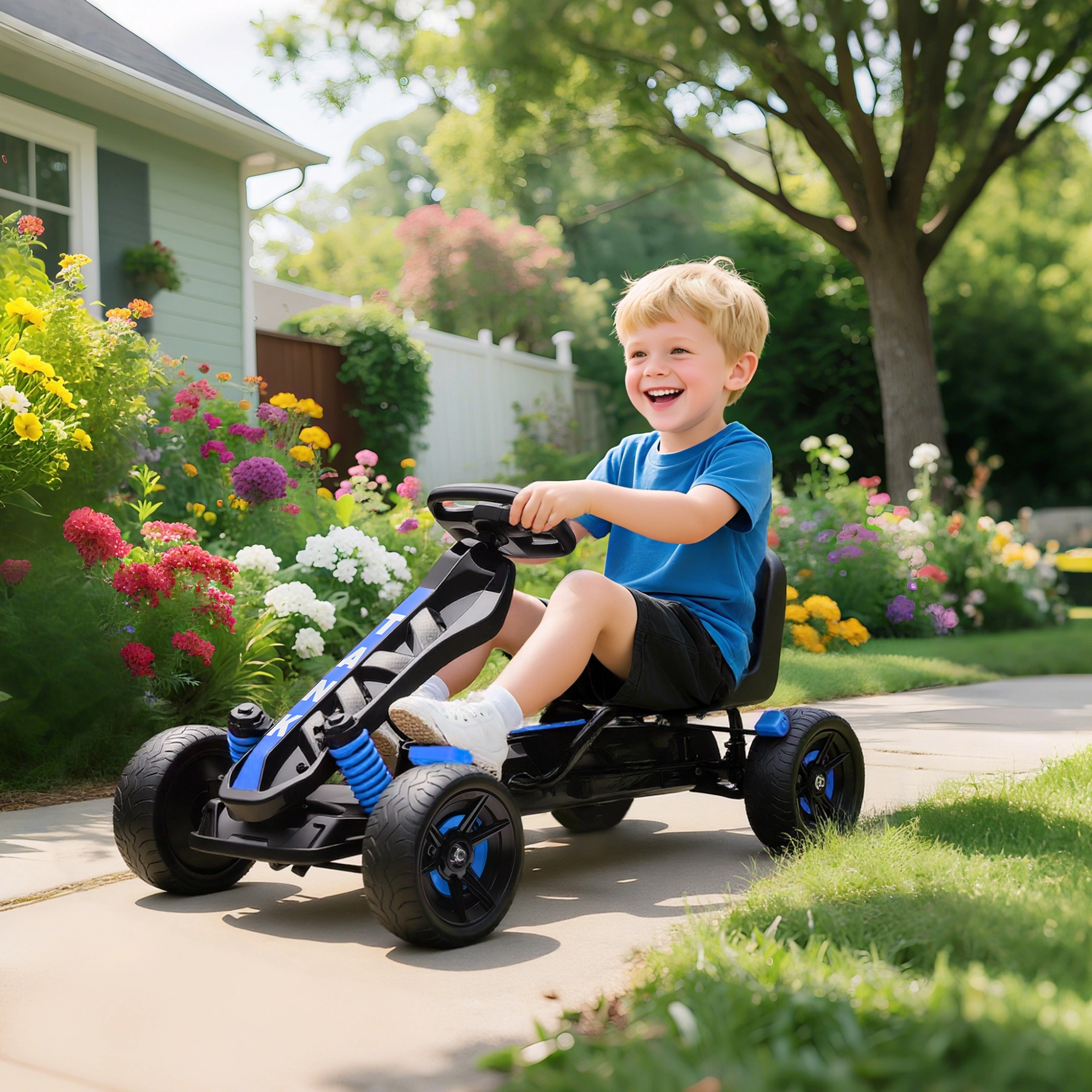 Children's Car - Battery Powered Toddler Vehicle with Safe Low Speed, Parent Remote & Open Door