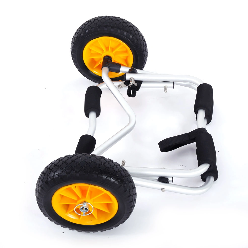1.5MM Bend Aluminum Alloy Canoeing Trailer Cart Silver view 3