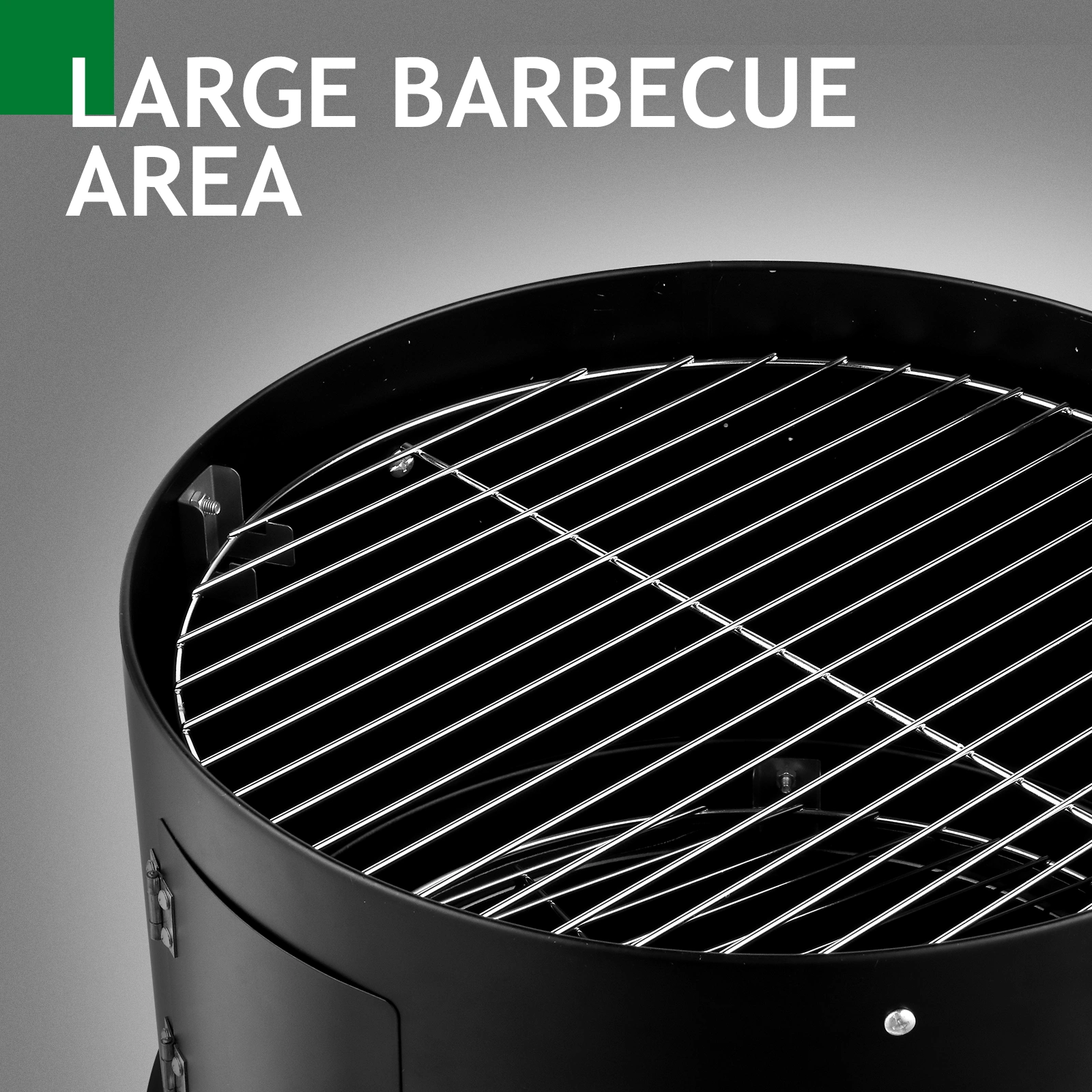 80*41*48cm Iron Spray Smoker Carbon Grill Black view 25