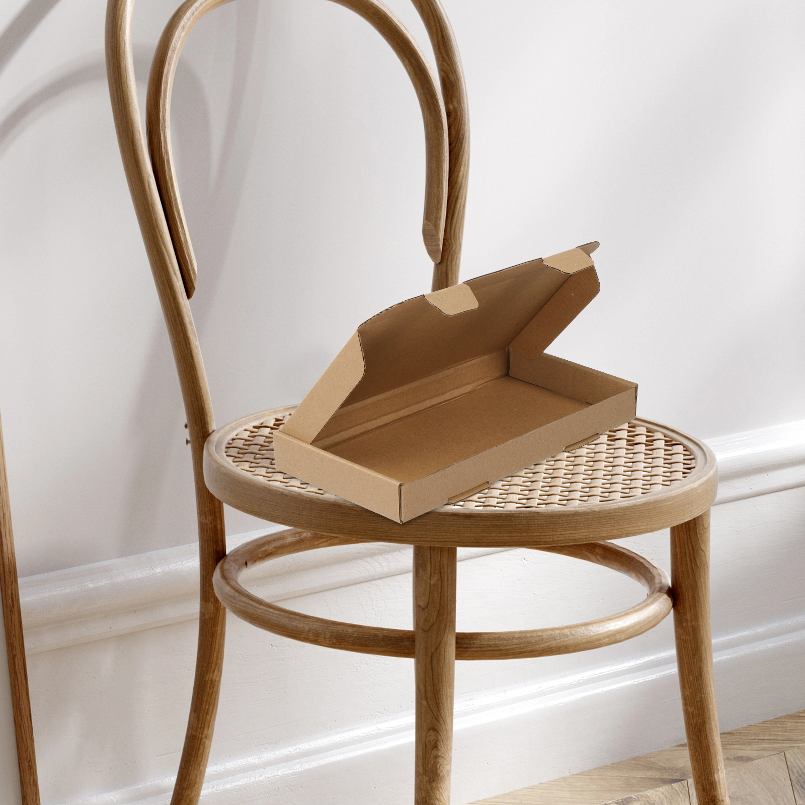 50pcs 8.7 "x 4.3" x 1 " (22x11x2.5cm) thickness 1.8mm aircraft box corrugated cardboard box kraft paper color view 10