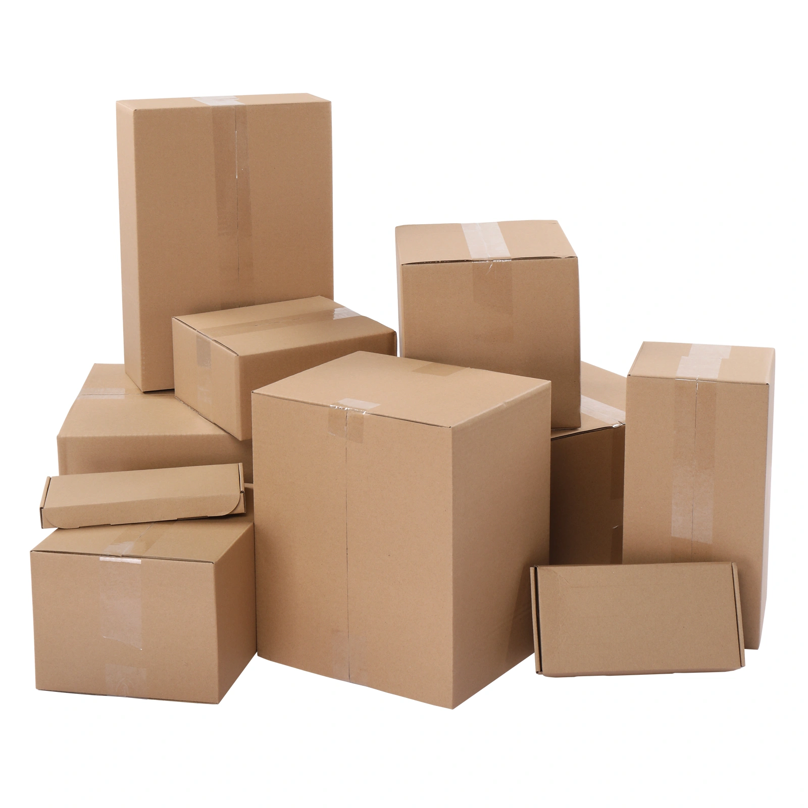 50pcs 8.7 "x 4.3" x 1 " (22x11x2.5cm) thickness 1.8mm aircraft box corrugated cardboard box kraft paper color view 2