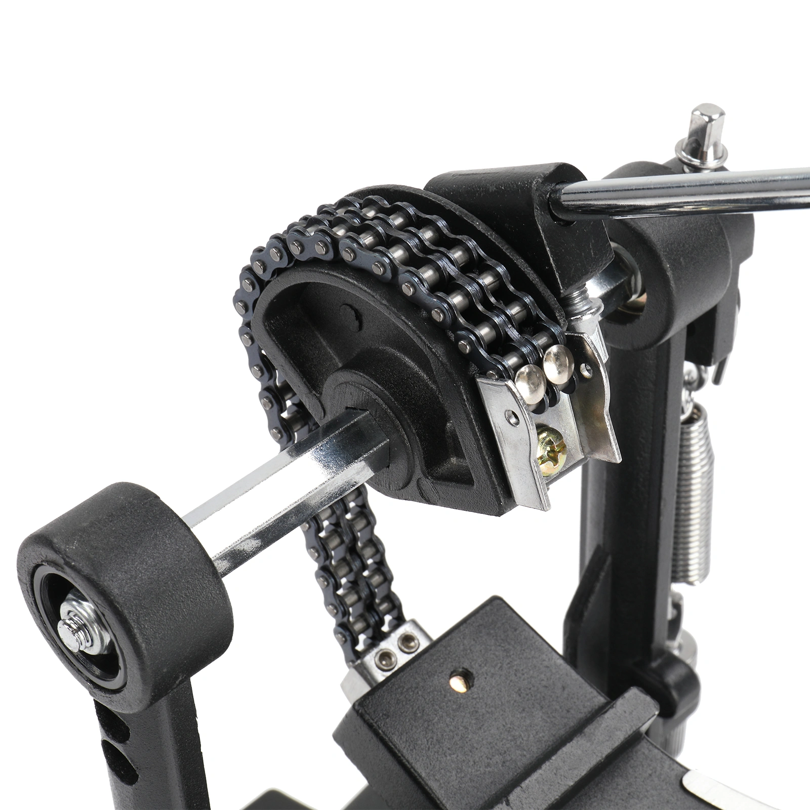 Wool Felt Hammer Double Drum Pedal Professional Double Bass Drum Pedal Black view 15