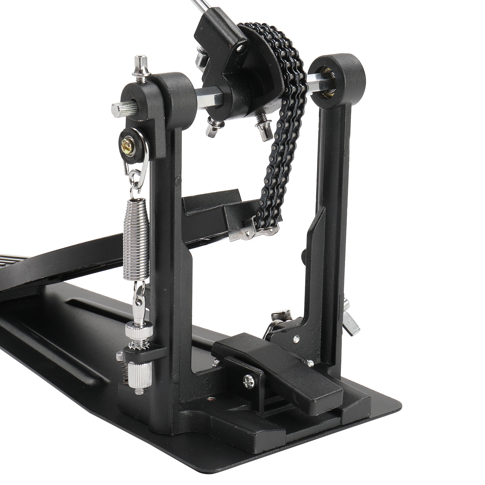 Wool Felt Hammer Double Drum Pedal Professional Double Bass Drum Pedal Black view 17