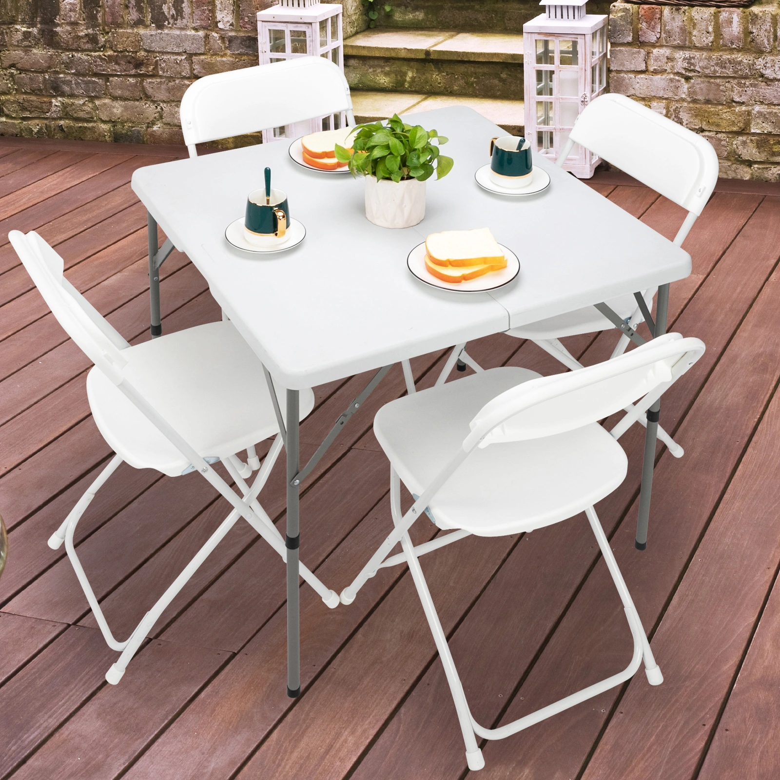 34" Blow Molding Foldable Square Table view 23