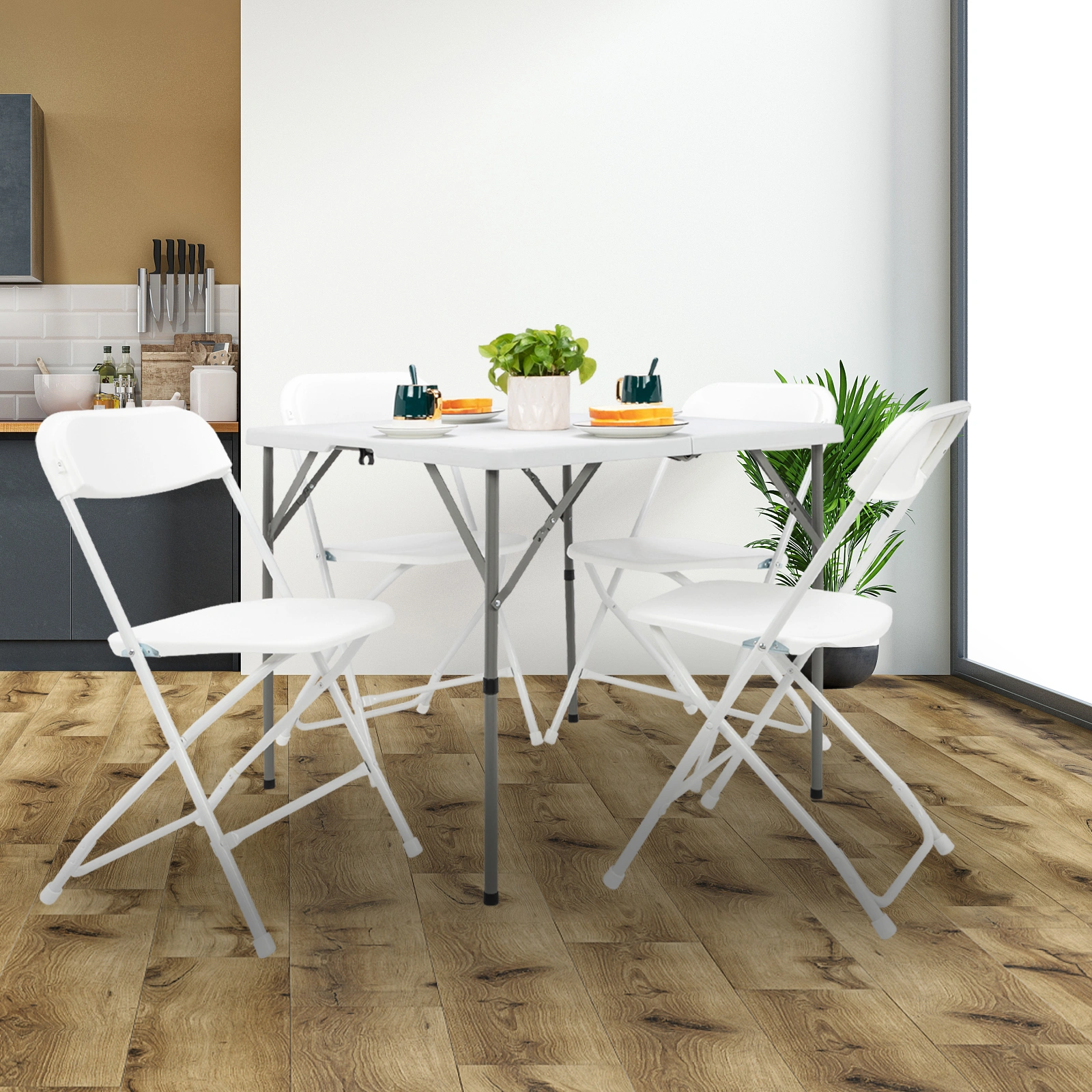 34" Blow Molding Foldable Square Table view 25