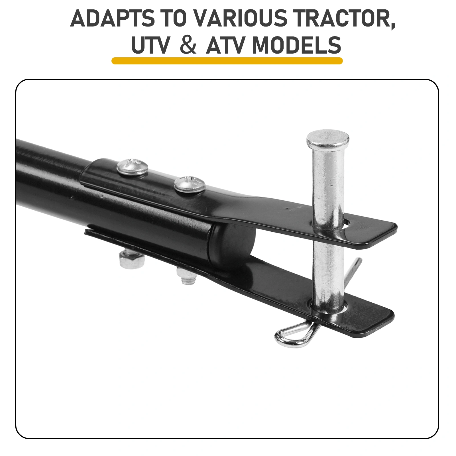 Tow Behind Broadcast Spreader, 110LBS Capacity, Tow/Push Garden Spreader with 10 Adjustable Setting, Lawn Spreaders for Seed, Fertilizer, Salt, Ice Melt view 2