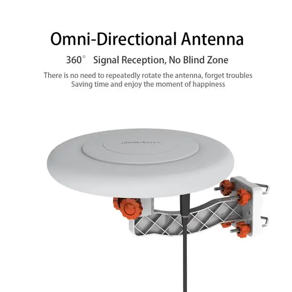 Leadzm TA-A1 150 Miles TV Antenna Outdoor Omni-directional 360 Degree Reception