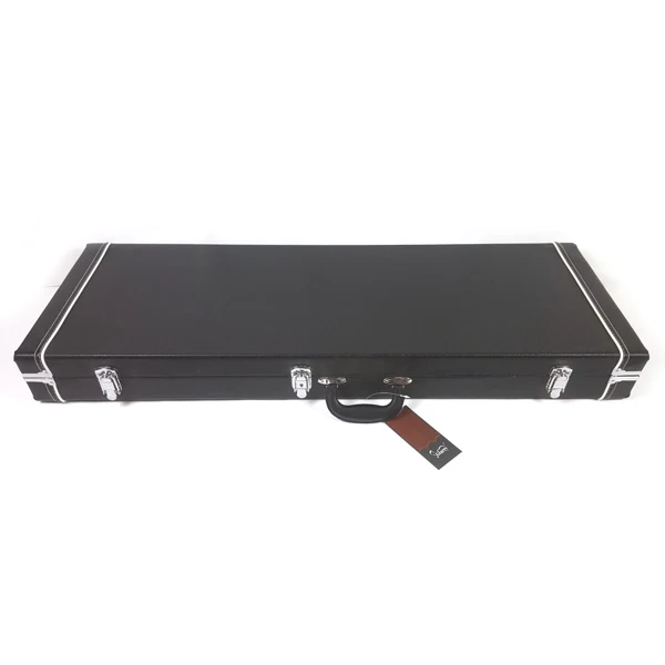 ST High Grade Electric Guitar Square Hard Case Microgroove Flat Black view 3