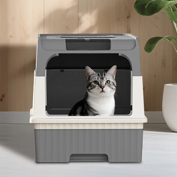 greyMagic Cube Intelligent Cat litter Box - Free Hands, Enjoy Pure Life | Automatic Cleaning, Silent Design, Preferred for Multi Cat Families view 3