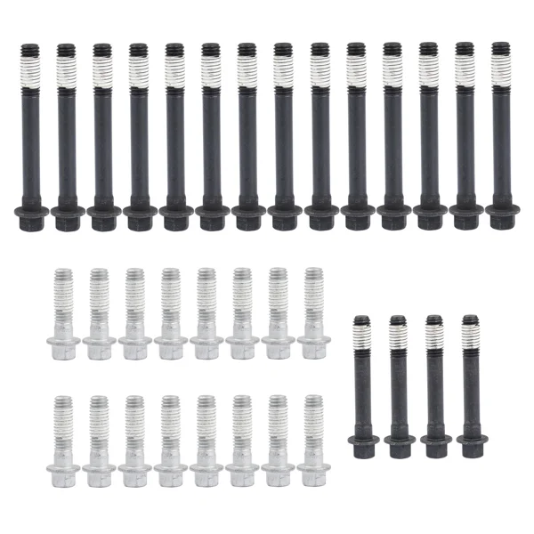 34Pcs Engine Cylinder Head Bolts for Chevrolet GMC C1500 C2500 Cadillac Escalade 5.7L ES72856
