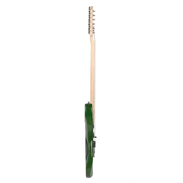 ST Stylish Electric Guitar with Black Pickguard Green view 4