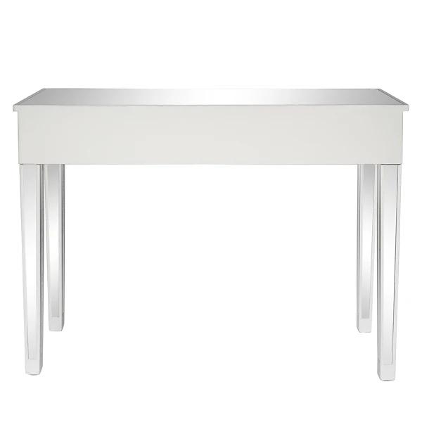 FCH Silver MDF Mirror Surface Broken Glass Three Pumping Computer Desk view 5