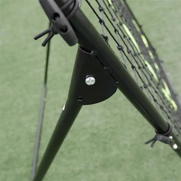 Professional Galvanized Steel Pipe Rebound Soccer/Baseball Goal Black view 2