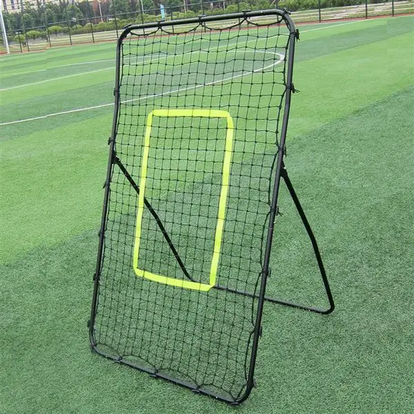 Professional Galvanized Steel Pipe Rebound Soccer/Baseball Goal Black view 5
