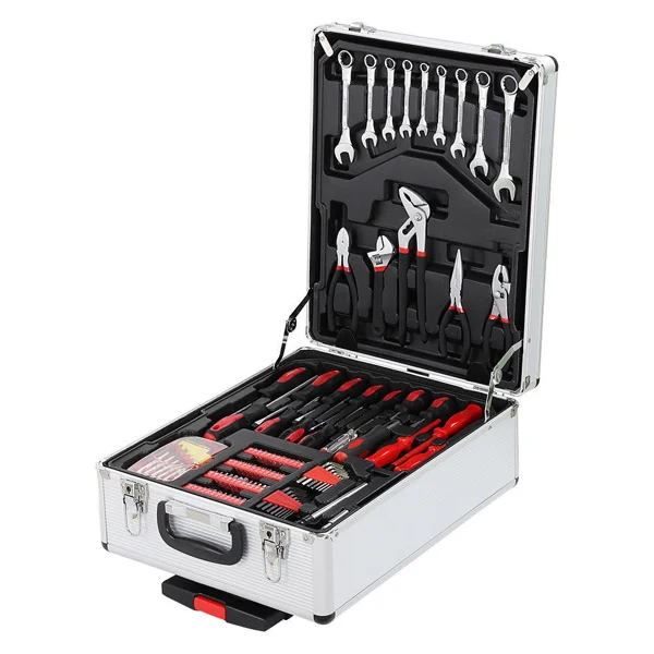 799pcs Aluminum Trolley Case Tool Set Silver view 6