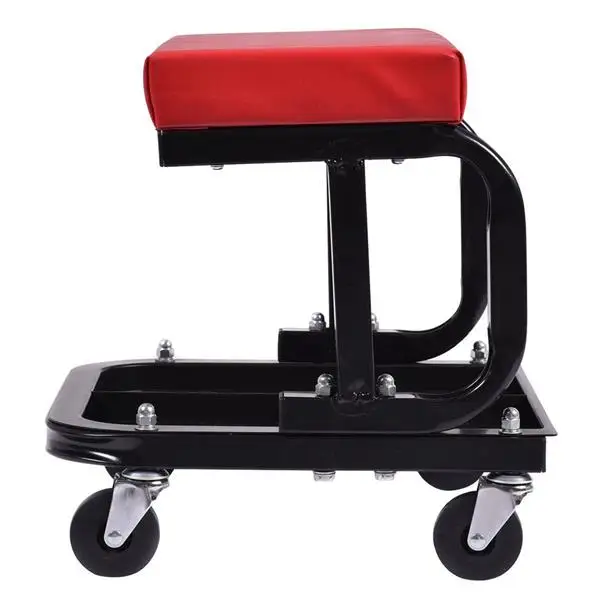 U-Shaped Rolling Creeper Seat Red & Black view 3