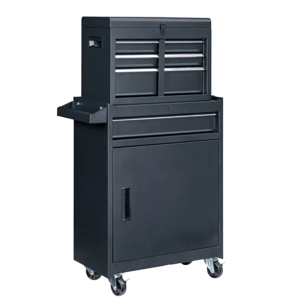 4 Drawstring Cabinet Steel Black Lock 330lb Instrument Cart Storage Room view 2