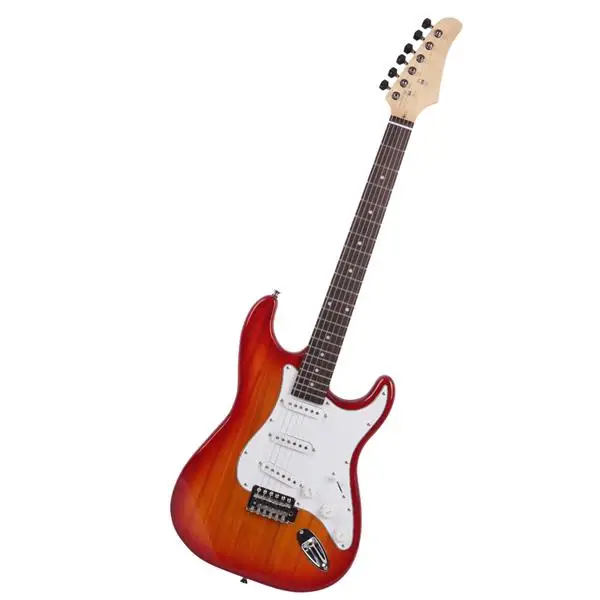 Rosewood Fingerboard Electric Guitar Sunset Red view 4